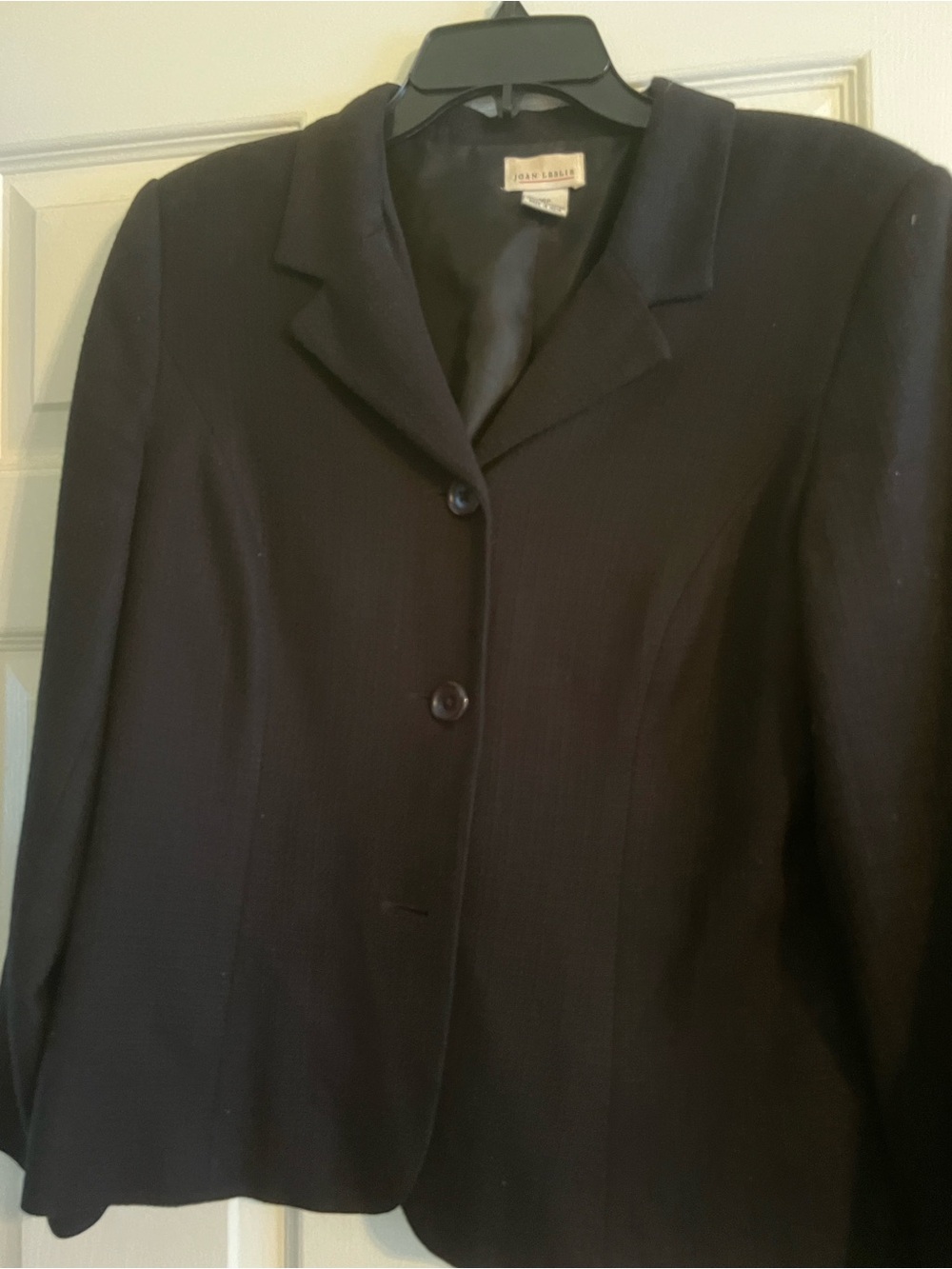 Jean Leslie Black Tailored Two-Button Women's Blazer